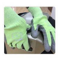 Gants résistants de sécurité de Grey Pu Palm Coating Cut d'anti vibration de mécanique