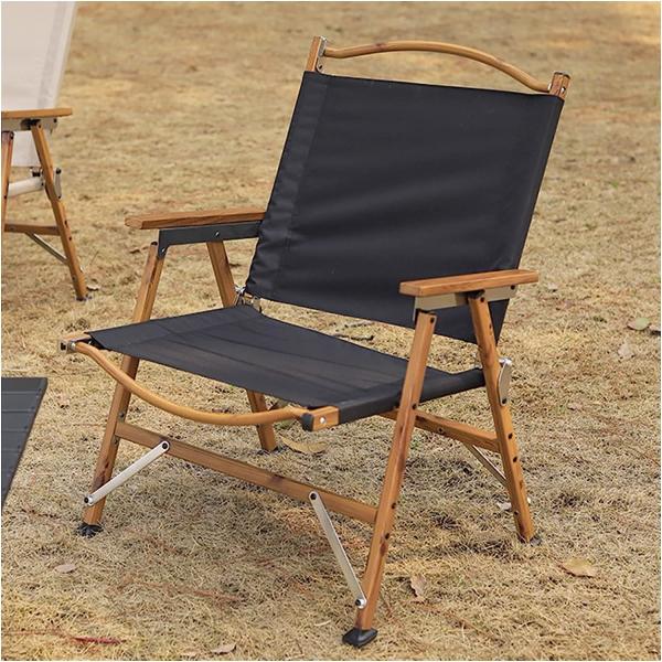 Kermit Chair Foldable Portable Ultra-Light Metal Chair, Portable Wood Beach Chairs, Outdoor Folding Chair