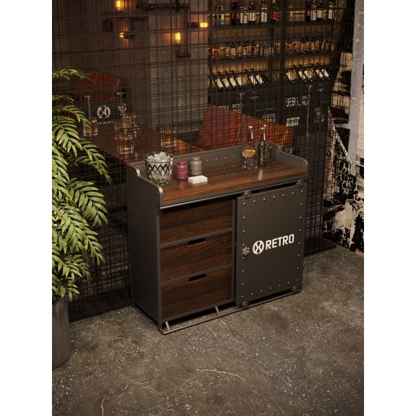 Versatile Oil Drum Table Compact Dining Room Storage Table Durable