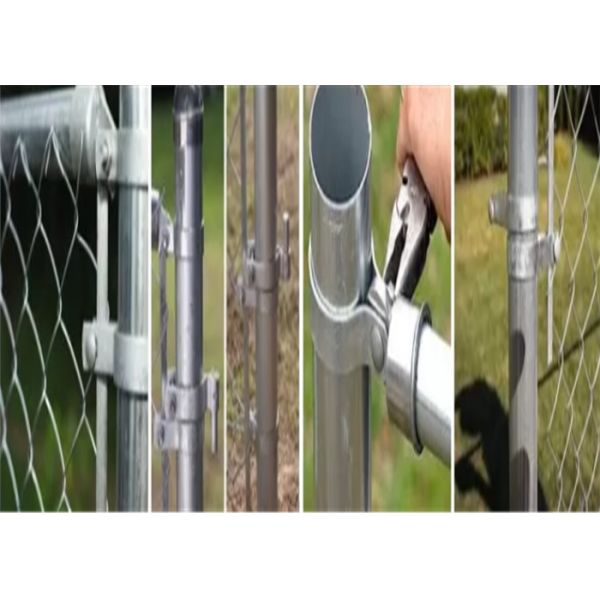 With 2.5m Post galvanized Chain Link Fence for building wall