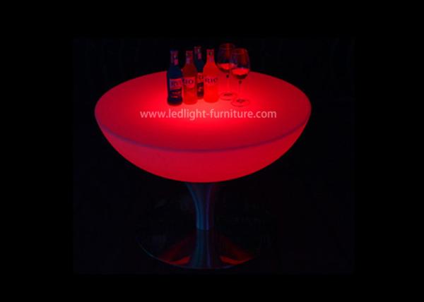 Cores a pilhas da tabela de cocktail 16 do diodo emissor de luz que mudam com base de aço inoxidável