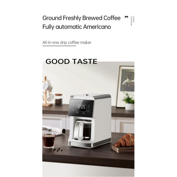 900W Coffee Machine Fully Automatic Drip Grinder Integrated 780ML Capacity