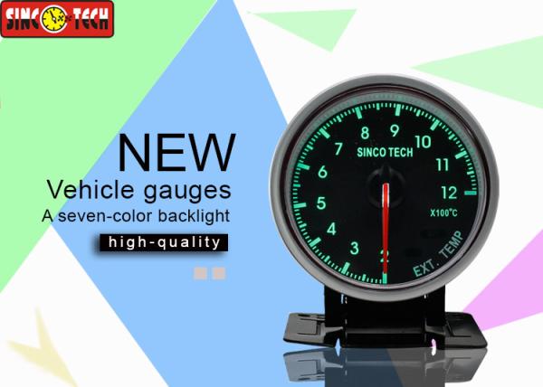 Digital Exhaust Gas Temperature Gauge Single Function 7 Colors Adjustable Backlight
