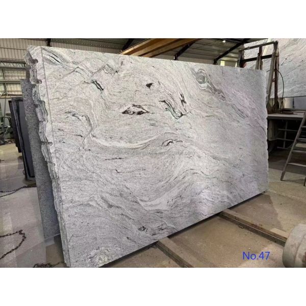 Low Per Square Foot Viscon White Granite Slabs for Modern Villa Exterior Wall Cladding