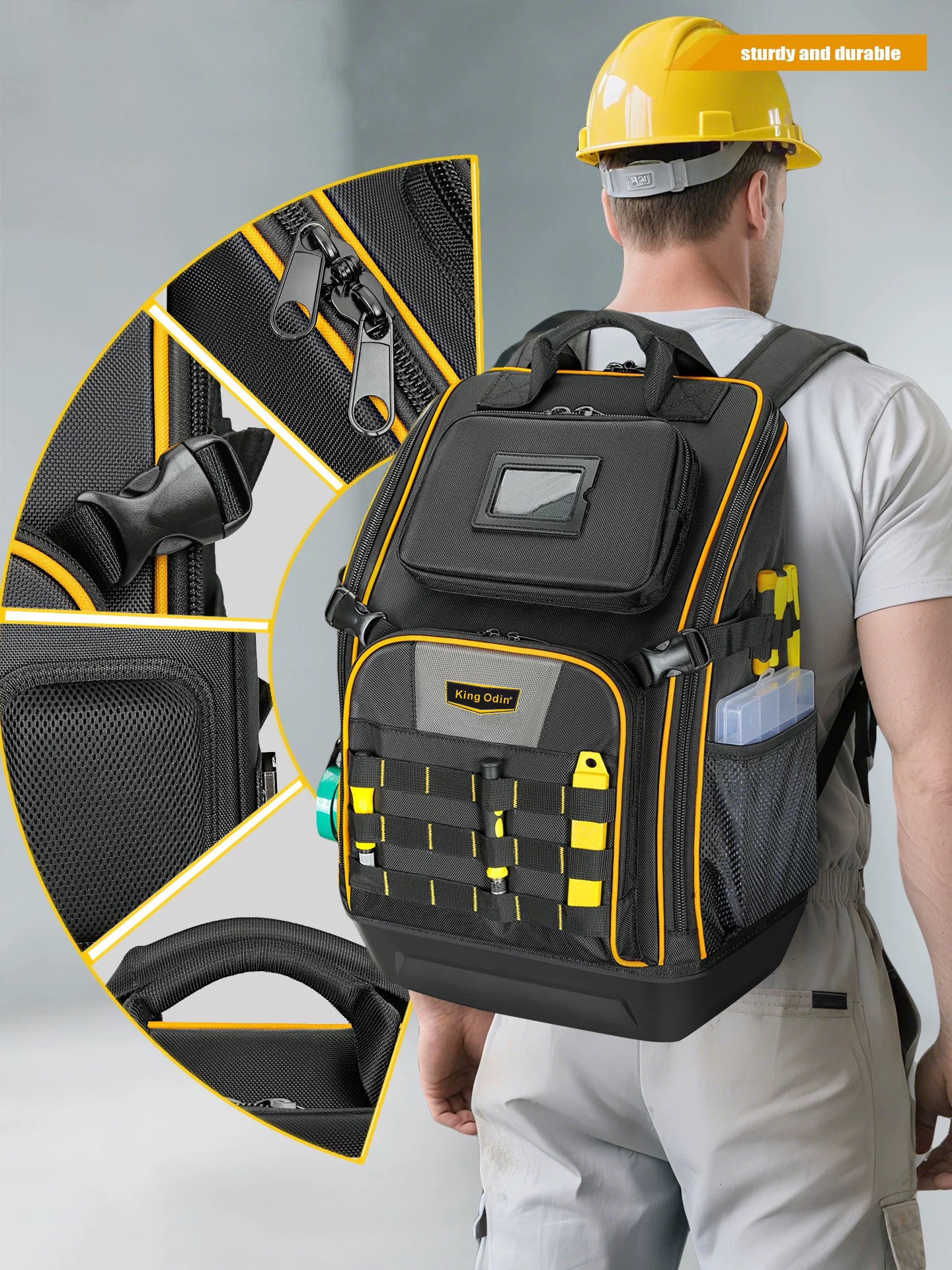 New Heavy-Duty Electrician Backpack Large Capacity Tool Backpack for Home Repair