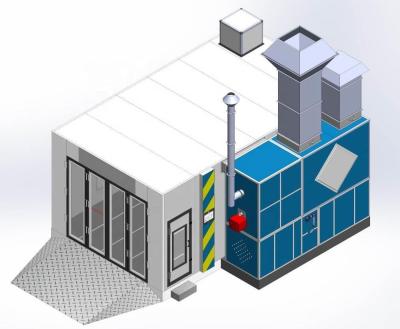 Truck Vehicle Spray Booth Custom Cabinet Paint Booth Automotive With Heat Recovery
