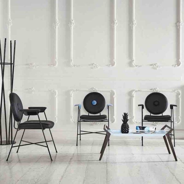 Bontempi Casa Penelope Fiberglass Arm Chair With Stylishly Alternative Design
