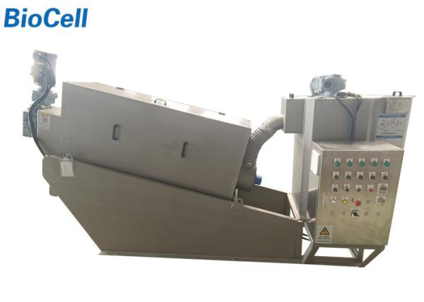 Anaerobic Sludge Dewatering Equipment 8.2KW Screw Press Dehydrator