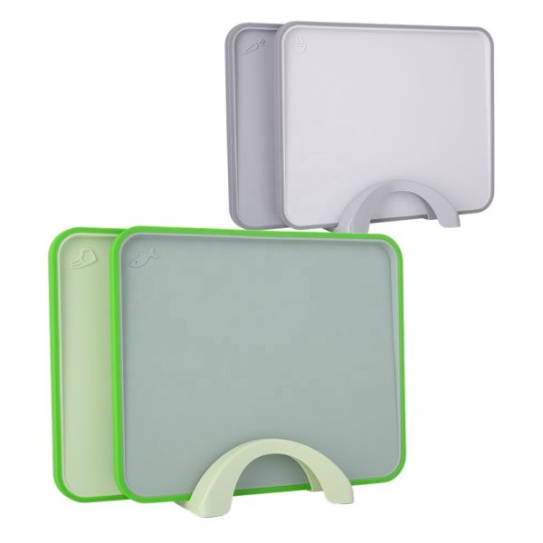 PP Reversible Large Kitchen Chopping Board with Easy Grip Handle and Deep Juice Grooves