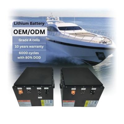 OEM ODM Custom Boat Lithium Battery 100ah Lithium Marine Battery Waterproofing