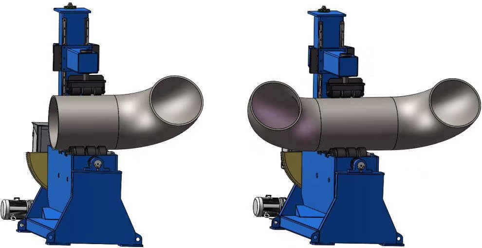 танк Rolls поддержки вращателя заварки трубы локтя катышкы 50mm