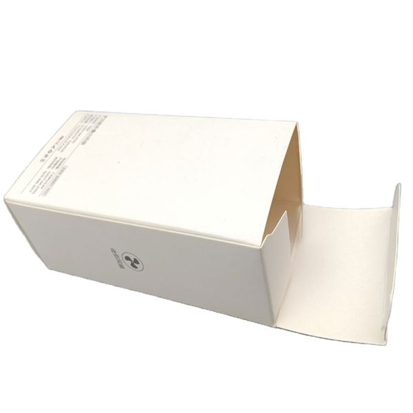 Caja de papel plegable en blanco sin impresión Con papel de oro embalaje de regalo de promoción de forma cuadrada Botón de la caja inferior