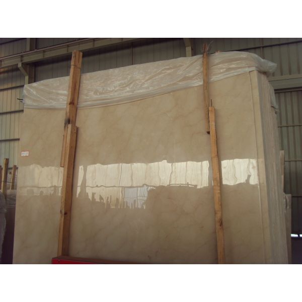 Royal Botticino marble stone slab tile countertop vanity cream beige yellow color