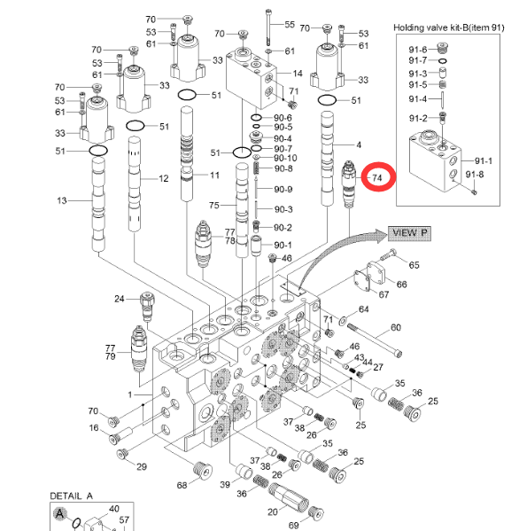 Клапан сброса безопасности 31N6 17400 главный для Hyundai R215 7 контрольных групп