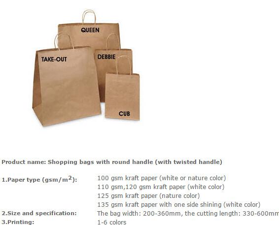 Cheap handle printed paper shopping bags with logos, paper shopping bag for wedding, Colorful Kraft Paper Bag,kraft pape