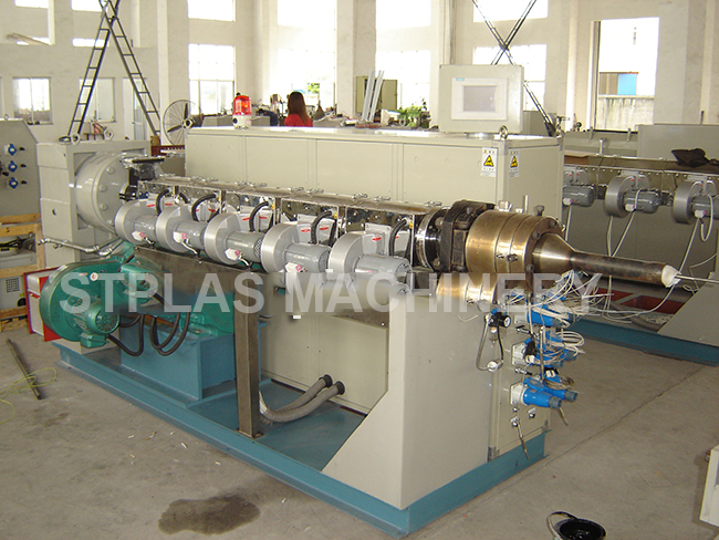 Штрангпресс конического двойного винта порошка ПВК пластиковый с смешивая машиной СДЖСЗ51