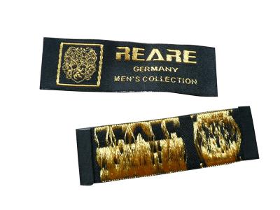 Custom Embroidered Plain Clothing Woven Labels, Name Label For Bags, Shoes, Hats, Gloves