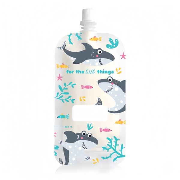 200ml Reusable Double Zipper Squeezable Baby Food Pouches Baby Food Packaging