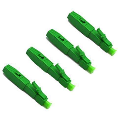 LC APC Singlemode Fiber Optic Connector Pre Polished Ferrule Field Assembly Connector