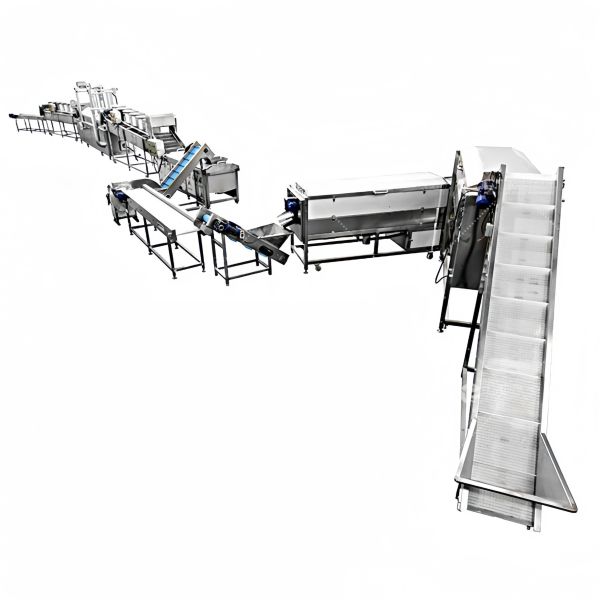 200kg Capacity Stainless Steel Frozen French Fries Line Customized Potato Chips Production Line