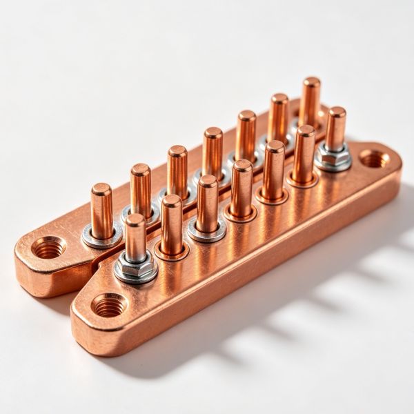 CNC Machined C11000 ETP Copper Battery Terminal Connector with Low Contact Resistance for BESS Energy Storage Systems