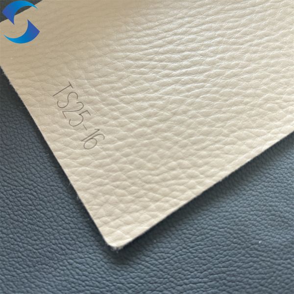 Soft Or Hard Hand Feeling PVC Artificial Leather Fabric Waterproof For Car Seat Leather