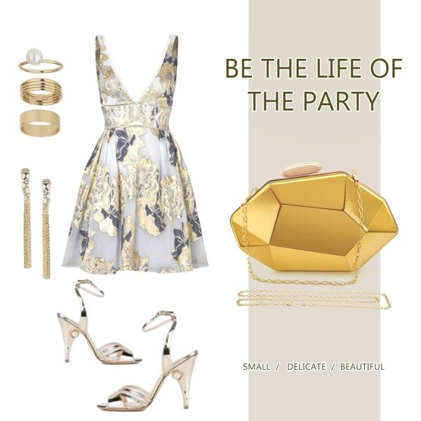 BORSA DE MANO, BORSA GEOMÉTRICA, BORSA de abrazadera para fiestas, bodas y bailes.