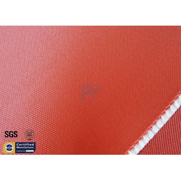 Silicone Coated Fiberglass Fire Blanket Fabric 0.85MM 33.9OZ Heavy Duty Welding