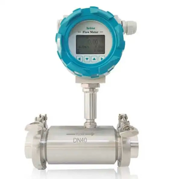Industrial DN15-D6000 Digital Turbine Flow Meter High Accuracy Turbine Type Water Flow Meter