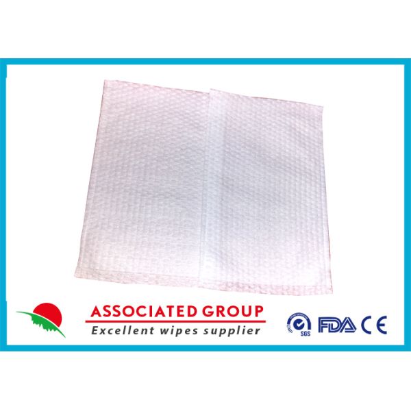 Material grande de Dot Dry Scrub Gloves 75gsm Spunlace de la perla de Tetragonum modificado para requisitos particulares