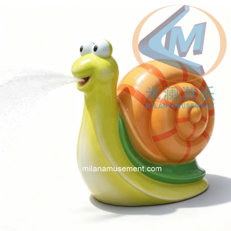 Cartoon Animal & Character Water Spray – FRP Splash Pad Figures for Water Parks