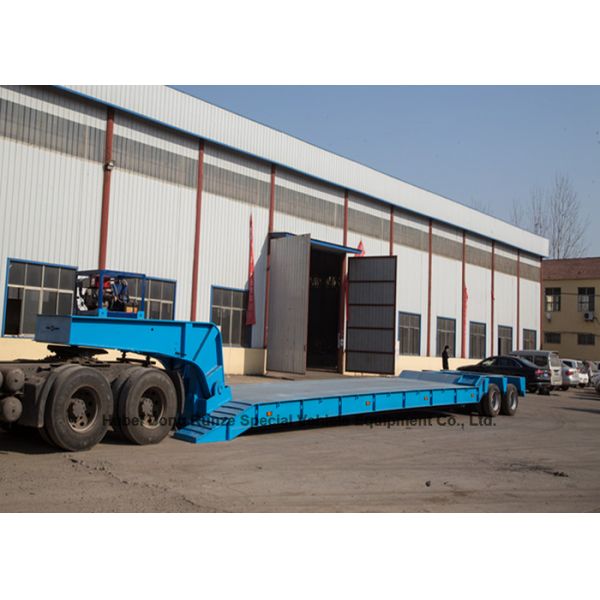 Heavy Duty Gooseneck 4 Axle  Lowboy Trailers 80 - 90 ton