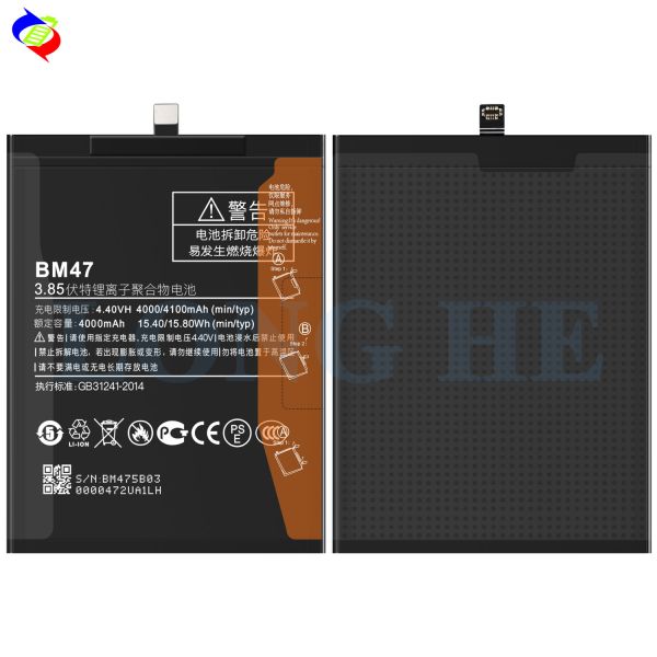 Заменяющая батарея высокой емкости BM47 для Xiaomi Redmi 3 3S 3X 3Pro 4X 4100mAh