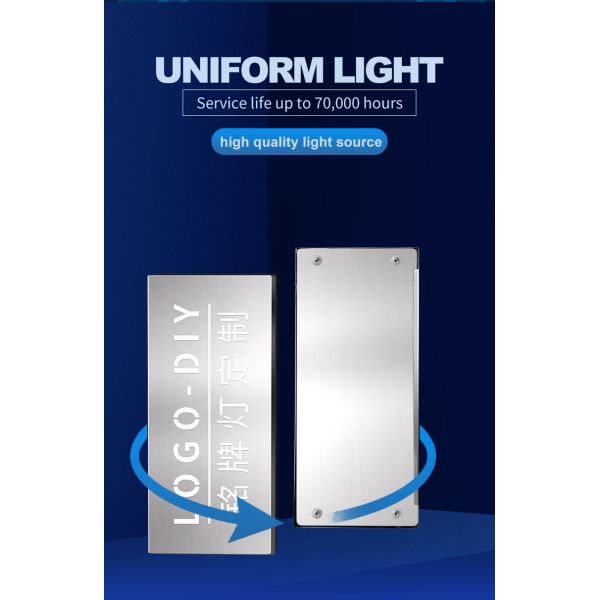 Plaque signalétique de machine en acier inoxydable PMMA 4 couleurs, avertissement, DC 24V, 40000 heures