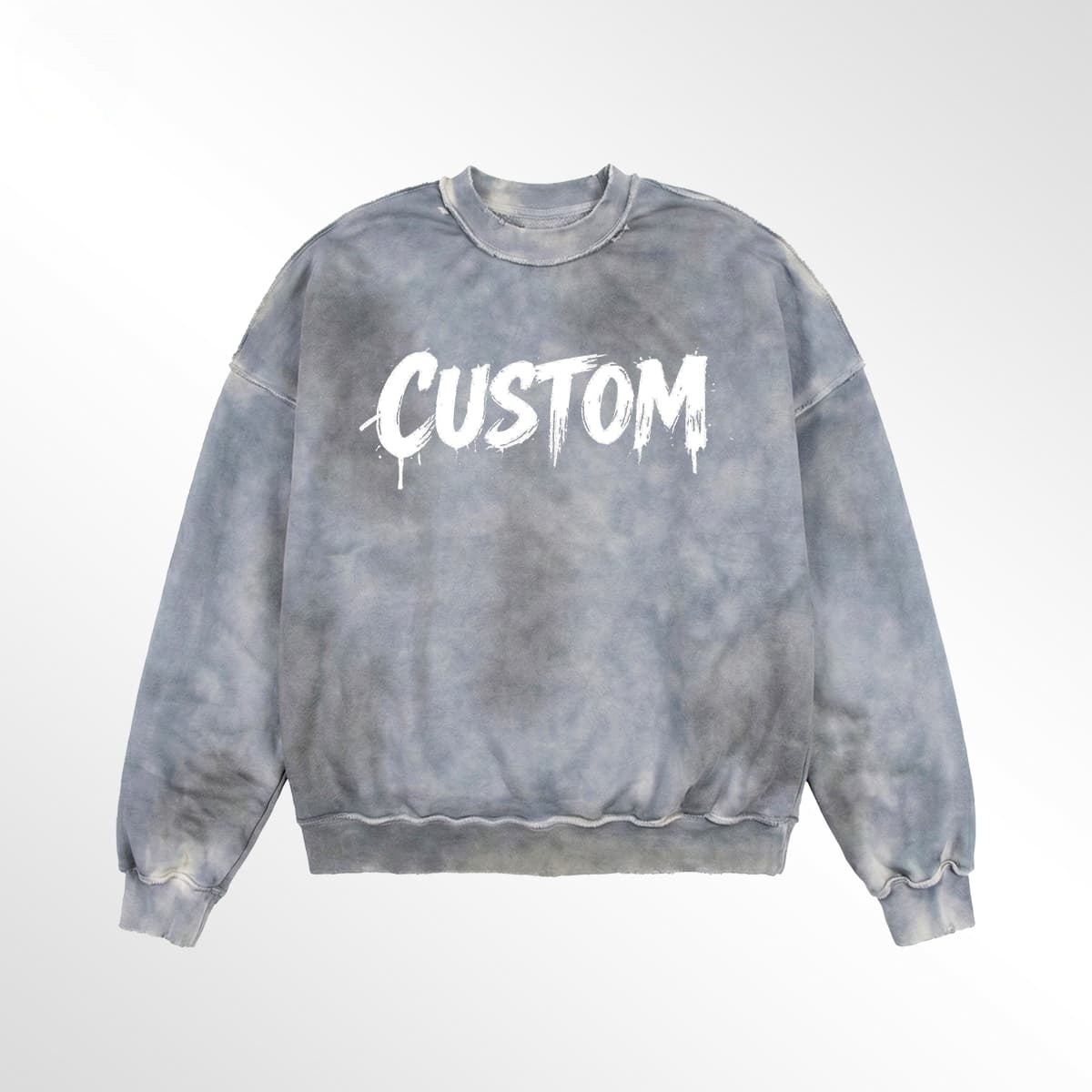 Custom Heavyweight 100%Cotton Acid Wash Overisize Sweatshirt for Streetwear Brands