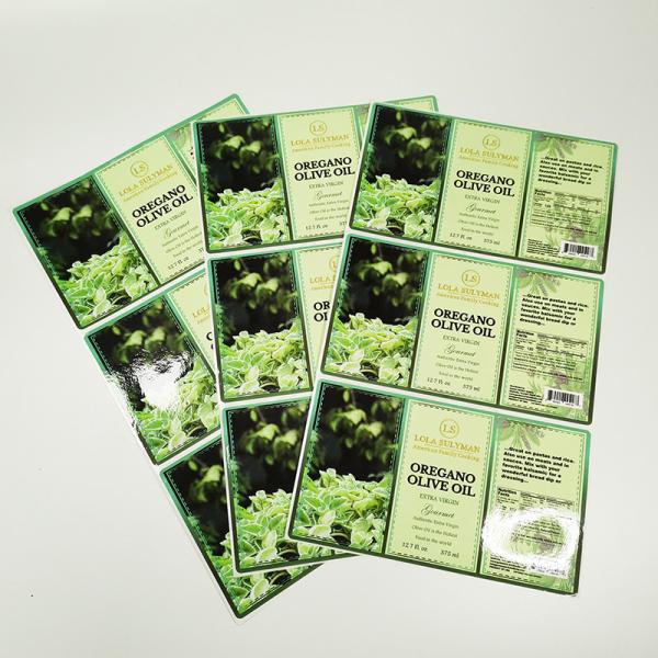 Circular Shape Black Logo Printed Food Packaging Roll Labels Custom Design