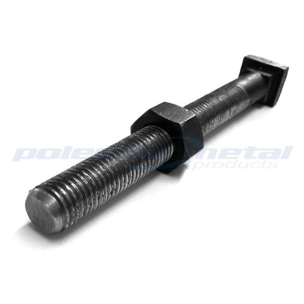 Custom DIN 933 DIN 931 Black Plated Speciality Hardware Fasteners Holding Down Bolts