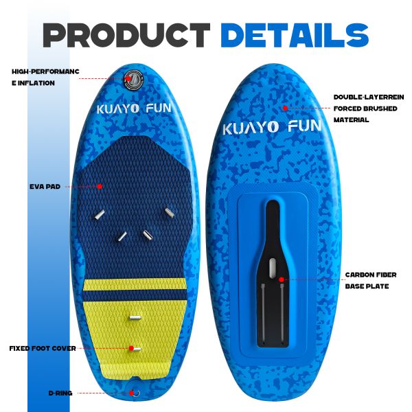 110L 140L Inflatable foil board with Carbon Base plate for Wing Foil Hydrofoil Kitesurfing Surfing
