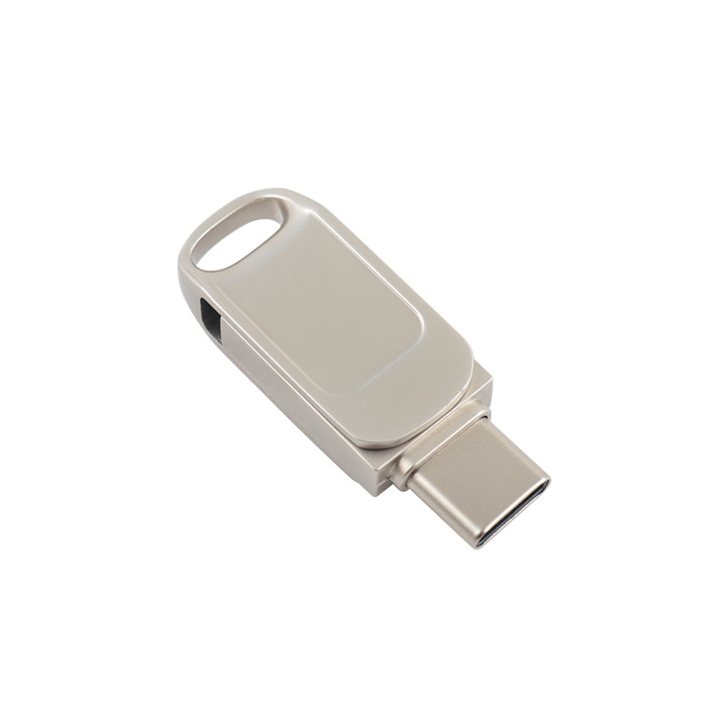 Металлический двойной флеш-накопитель USB с защитой паролем и скоростью совместимости типа C
