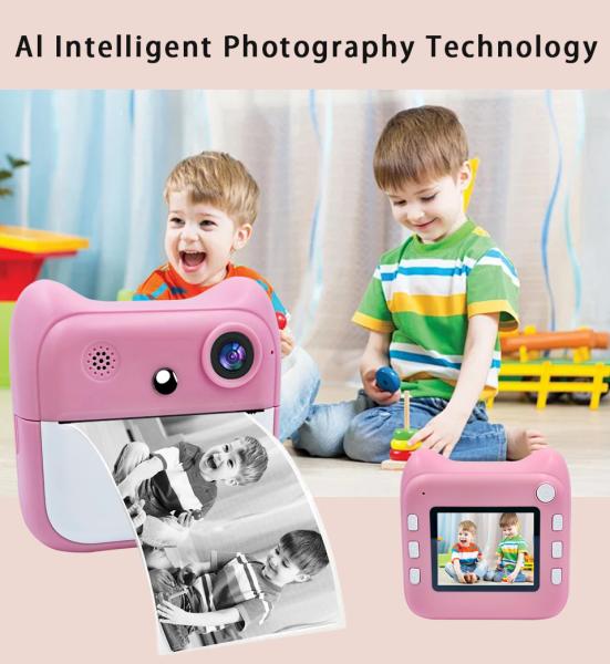 2025 A25 Shooting Instant Print Camera Perfect Gift for Children No Ink 1300mah Large Capacity Photo Camera Music Player