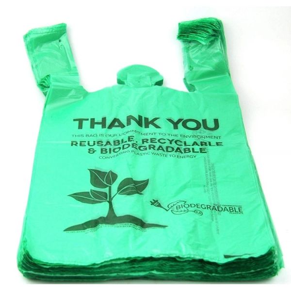 Colorful 25μM PLA PBAT Biodegradable Plastic Grocery Bags