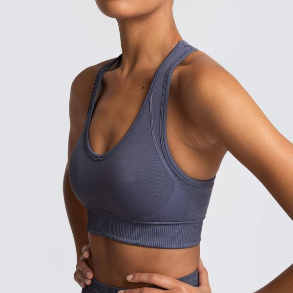 Breathable yoga vest without steel ring running underwear, seamless back sexy, close-fitting plus-size sports bra