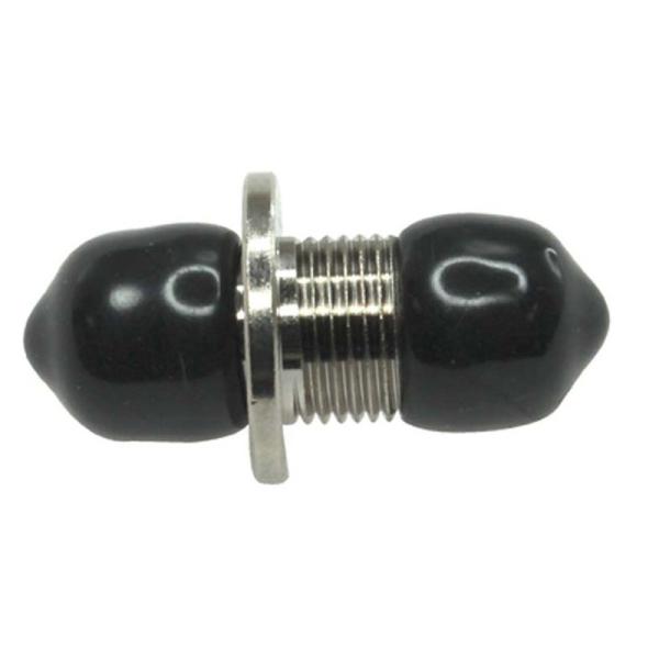 Fiber Optic Fc To Fc Coupler Simplex Multimode APC Zirconia Metal Square Flange