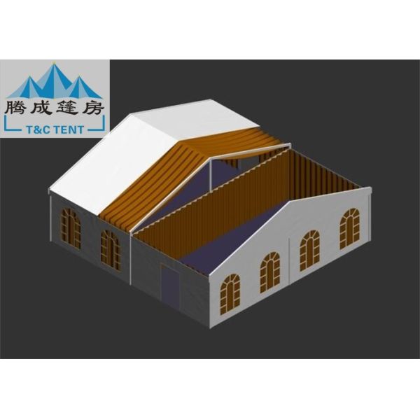 10x10m Rainproof Wind Resistant Tent With Sidewalls PVC Cover For Activities / Party