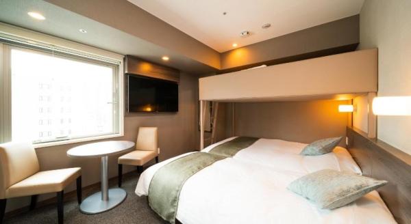 Tuvalu hotel apartment furniture small room furniture supplier by bunk bed with storage cabinet and seating sofa