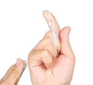 Clear Transparent Plastic Wrap / Stretch Packing Roll OD 65mm 50mm Width 0.03mm