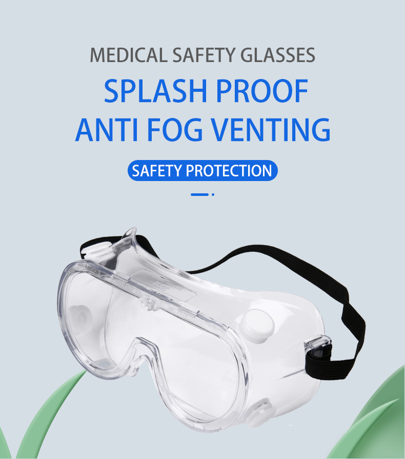 Изумленные взгляды безопасности PVC CE анти- химические медицинские наблюдают защитное 160*85mm