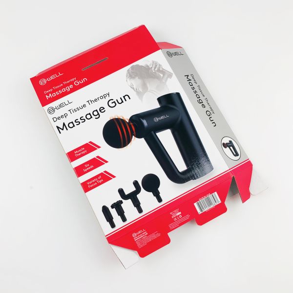 Custom Folding Gift Paper Box Health Care Products Packaging Box for Electronic Muscle Massage Gun