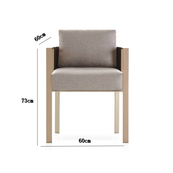 Exquisite appearance Customized Outdoor Garden Stainless Steel Table Chair Set For Dining