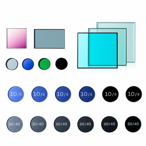 10/5 to 60/40 Surface Quality Optical Glass Filter with 1.5mm to 300mm Diameter and Custom Coating